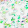 Agujero lateral de 8 mm taladro satélite platillo volador cuentas de cristal de cristal cuentas sueltas accesorios para joyería colgante para coche DIY color chapado flash