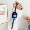 Adecuado para Apple 10ª y 11ª Generación, Correas Metálicas para Relojes de Trébol de Cuatro Hojas con Piedras Preciosas, Pulseras Samsung Huawei 11 Fit4 Gt6 Xiaomi