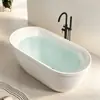 Bañera acrílica de tamaño pequeño para uso doméstico para adultos, adecuada para hoteles de alta gama, casas de huéspedes y apartamentos.; independiente, ecológico y libre de formaldehído