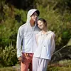 Ropa de Protección Solar 2025 Verano Nueva Ropa de Protección Solar de Seda de Hielo para Mujer con Capucha Protección UV Ropa Versátil de Piel de Hielo para Hombre