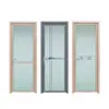 Fabricante de Foshan Personaliza Puertas Batientes Planas Mediano-Estrechas de Aleación de Aluminio, Puertas de Vidrio, Puertas de Inodoro, Puertas de Baño y Puertas Batientes de Lavabo