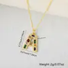 Europa y Estados Unidos venta caliente transfronteriza collar con colgante de 26 letras inglesas cobre microincrustado circonita accesorios diy colgante al por mayor