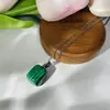 Novo Colar de Pedra Natural Quadrada Pequena 2023 Pingente de Ágata Cristalino sem Forma Feminino Sete Cores Explosões