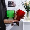 Copo de sobremesa DIY de vidro de alto valor interessante, copo criativo para milk-shake, copo para suco de frutas e café, copo alto para água para casa