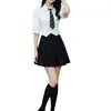 [Algodón de Seda Fresco] Estilo Universitario Camisa de Manga Corta que Reduce la Edad para Mujer Diseño de Verano Camisa Sexy Holgada Pura Deseo