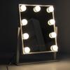 Espejo de maquillaje LED inteligente de escritorio HD luz estudio profesional grande recargable Hollywood espejo de maquillaje con luz