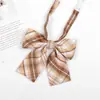 Corbata Marrón Camisa Oscura para Estudiantes Varones, Estilo Universitario, Rayas Color Café Retro Corbata de Lazo JK Decorativa Sin Corbata, Accesorio para Mujer