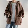 Sudadera con capucha para hombre de primavera y otoño con cremallera y diseño de cara sonriente, una chaqueta deportiva elegante y de alta gama para 2023