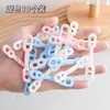 Colgador de Pinza Fija a Prueba de Viento con Hebilla Automática, Pinza para Ropa Antiviento, Anticaída, Antiviento, Silicona Antideslizante para Exteriores