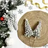 Guirlanda de Natal Cintilante Transfronteiriça Luvas de Natal Guirlanda Brilhante Flocos de Neve Aveludados Folhas de Pinheiro Frutas Vermelhas