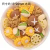 Pan de Chocolate Simulado, Tartaletas de Huevo, Galletas, Juguetes de Comida, Juguetes Hechos a Mano para Armar, Accesorios de Resina, Adornos Miniatura Tridimensionales