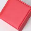 Caja para juego de joyería de cuero cepillado en ángulo recto, tamaño pequeño, para anillos, collares y pendientes, caja de tres piezas, caja de accesorios para joyería