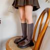 Calcetines para niños de color sólido sin costuras calcetines de primavera y otoño para hombres y mujeres de tubo medio estudiantes calcetines largos de algodón de color sólido calcetines estilo universitario