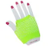 Guantes Elásticos de Red de Pesca Transfronterizos Guantes de Encaje Calado Malla Largos Sexy Punk Medio Dedo