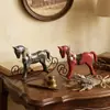 Adornos colgantes de caballo de madera y hierro forjado, estilo nórdico, creativos, vintage, envejecidos, adecuados para habitaciones modelo, estudios y estanterías