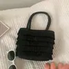 Bolso tejido de paja con un diseño elegante, conveniente para viajar en verano, bolso de mano al hombro, sombrero de protección solar, bolso tejido de paja