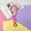 Cordão de pulso para celular com correspondência de cores, cordão curto universal trançado, chaveiro para capa de celular, alça removível anti-perda