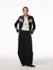 Estilo Perezoso Jacquard Retro 2025 Nueva Atmósfera Otoño e Invierno Elegante Empalme Cárdigan de Punto Suéter Chaqueta Corta para Mujer