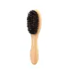 Venta Caliente Transfronteriza Cepillo de Madera Maciza para Barba de Hombre Mango Cerda de Cerdo Cepillo para el Cabello Forma Retro Cabeza de Aceite Afeitado Cepillo para Cabello Roto