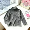 Ropa Interior Térmica para Niños de Comercio Exterior 2026 Nuevo Estilo Coreano Ropa de Invierno Top de Cuello Semi Alto Camiseta de Manga Larga para Niños Forro Polar Térmico