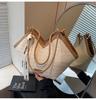Bolso de Paja Tejida de Gran Capacidad Transfronterizo para Mujer, Nuevo Estilo de Nicho Primavera/Verano 2026, Bolso de Hombro para Vacaciones en la Playa