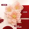Suministros de boda flores plisadas de boda decoración de boda para sala de estar flores de papel crepé juego de diseño de sala de bodas flor de papel de tirar flor de arte de papel