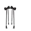 Ventas Directas de Fábrica Peluca Infantil Niña Lazo Trenza Moño de Cabello Artificial Cabeza Redonda Trenza Espina de Pescado Peluca para Bebé Escribiendo