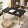 Mesa Pequena com Janela de Canto, Mesa para Sala de Estar e Quarto, Mesa Simples para Estudo, Mini Mesa Tatami, Mesa de Centro para Casa Alugada