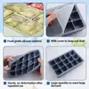 AliExpress: Bandeja de cubitos de hielo de silicona de grado alimenticio de gran capacidad con tapa, fácil de desmoldar, para hacer cubitos de hielo largos en casa