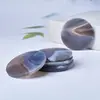 Posavasos y Cubiertas para Tazas de Rodaja de Ágata Rayada de Cristal Natural Más Vendidos Transfronterizos, Adornos para Decoración del Hogar, Venta al por Mayor Personalizada