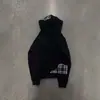 Sudadera casual de moda Y2K estilo oscuro retro americano gótico punk patchwork a cuadros diseño personalizado