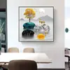 Pintura em Porcelana de Cristal, Pintura Decorativa para Sala de Estar, Pintura para Pendurar na Sala de Jantar, Pintura para Pendurar de Luxo Leve para Quarto, Pintura Plana Moderna em Vidro Temperado, Escritório