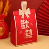 Nueva Caja de Dulces Estilo Chino Caja de Dulces de Boda Caja Vacía Multiestilo Lazo Portátil Mesa de Boda Caja de Regalo de Dulces