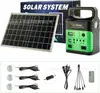 Sistema fotovoltaico solar transfronteiriço luz solar fotovoltaica portátil sistema de geração de energia solar um-para-três