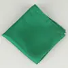 Venta Caliente Transfronteriza Poliéster Seda Cuadros Finos Color Sólido Bufanda Pequeña Cuadrada para Hombre Bufanda de Bolsillo para Banquete de Negocios Boda Camisa Traje