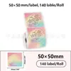 Papel Térmico con Gradiente de Color Ciclo Multicolor Adecuado para Papel de Etiqueta Térmica Jingchen B3S, Detong P1, Puchu Aq00