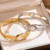 Comercio electrónico transfronterizo AliExpress Amazon Venta caliente Pulsera de acero inoxidable de titanio con números romanos y concha blanca