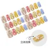 Las uñas cortas y portátiles más vendidas de Xiaohongshu: Puntas de Uñas Ojo de Gato con Lunares, Uñas Postizas Frescas y Lindas