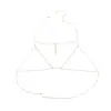 Corrente de franjas em corrente multicamadas para o corpo, corrente sexy para o peito, corrente para as costas, acessório bodychain moderno, estilo puro e sexy
