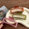 Corea del Sur Pinza Grande de Acrílico Larga Cuadrada para el Cabello de Mujer Cantidad Múltiples Discos Pinza Fija para el Cabello Nuevo 2024 Pinza de Tiburón