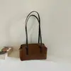 Bolso de Hombro Único Retro Estilo Coreano de Gama Alta Versátil Casual para el Trabajo Bolso Almohada Gamuza Moda Nicho Elegante Bolso de Axila