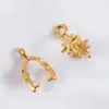 Aço Inoxidável 304 de Múltiplas Especificações Furo Único Fivela Semente de Melão Ouro Galvanizado DIY Acessório de Acabamento Pingente Material da Fivela Semente de Melão