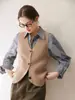 Chaleco de Punto de Punto de Cruz para Mujer Estilo Otoño/Invierno Moda Europea Capa Interior Top sin Mangas Absolutamente Hermoso Ropa Exterior Chaleco de Punto