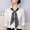 2026 Cinturón Largo Estrecho Retro Accesorio de Moda Bufanda de Seda Doble Cara Bufanda para Combinar con Camisa Diadema Elegante Estilo Coreano