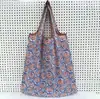Bolsa de Ombro Casual Fashion para Viagem de Menina, Sacola de Compras de Supermercado Portátil de Nylon para Venda por Atacado