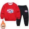 Conjunto de Suéter de Veludo Infantil Little Pony 2022 Outono e Inverno Novo Estilo Tops e Calças Conjunto de Duas Peças para Meninos e Meninas