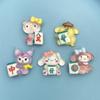 Nuevos accesorios de resina de dibujos animados de animales lindos para todas las series zapatos con agujeros carcasa de teléfono móvil pasador de pelo joyería caja sorpresa bolsa de la suerte celebridad de internet