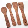 Pala de Madera, Cuchara de Madera, Pala Redonda Pequeña, Pala Plana Pequeña, Pala de Madera para Cocinar con Mango Largo, Logo Personalizado