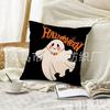 Fábrica direta de fronhas novas de Halloween transfronteiriças, decoração de quarto e sofá, fronha de linho com tema de fantasma e osso