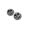 Botones Redondos Huecos de Alta Gama con Microincrustaciones de Zirconia, Botones de Lujo para Camisas y Qipaos, Botones de Cristal para Ropa Estilo Chanel Chapados en Cobre